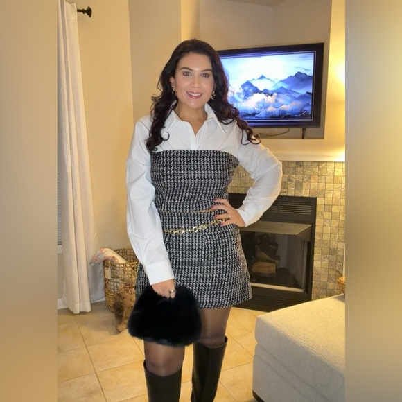 Fashion Nova Chic Black and White Mini Skirt and top set - Picture 16 of 16